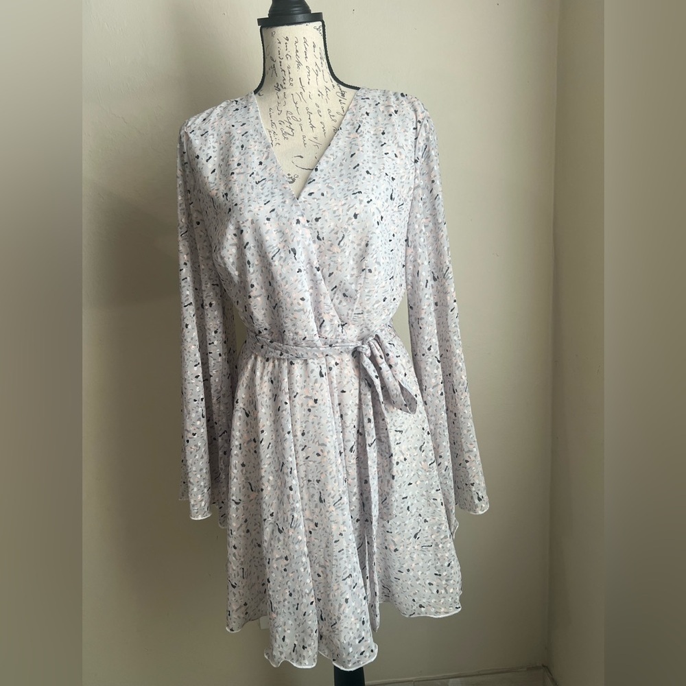 Elegant Gray Midi Dress